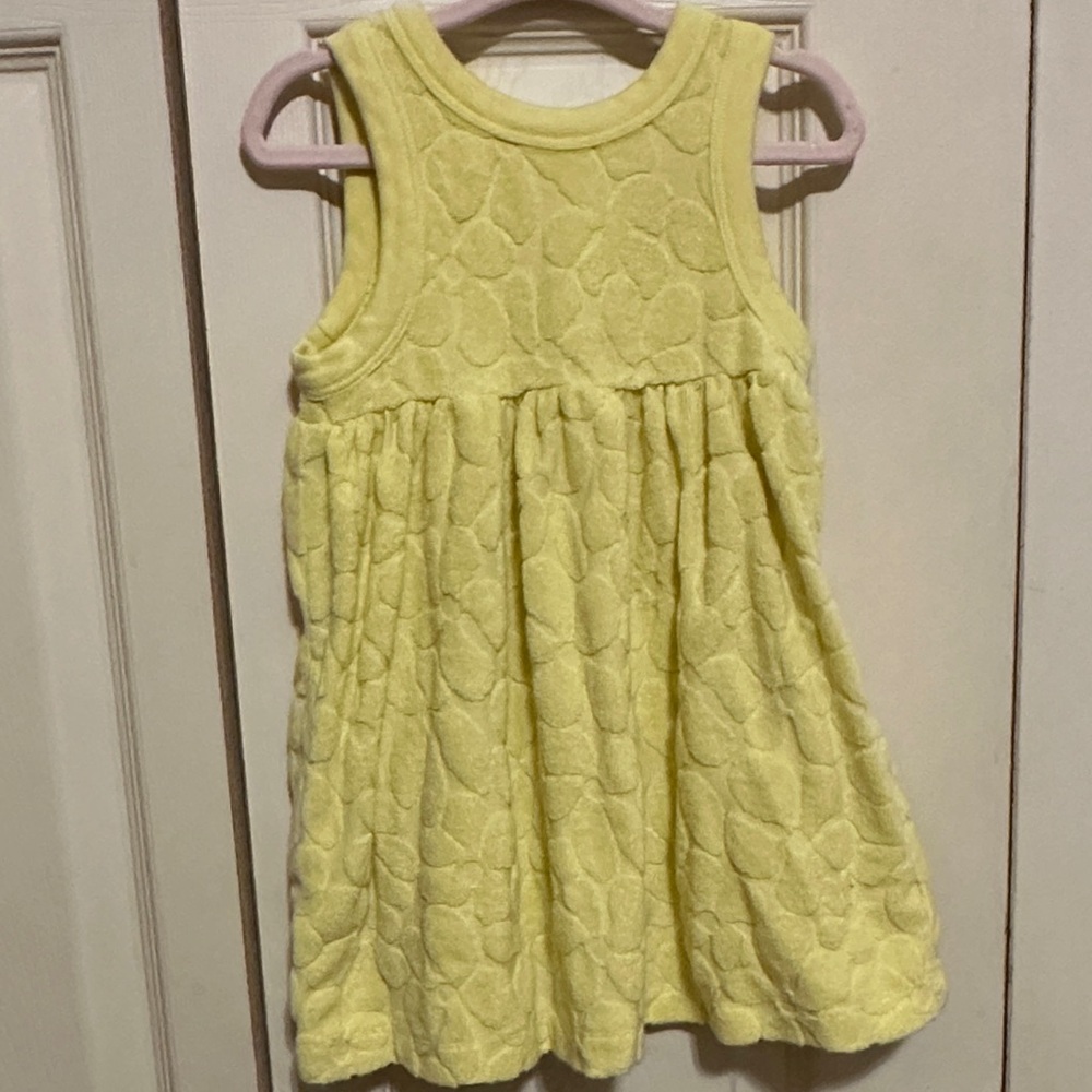 Hanna Andersson Yellow Terry Cloth Dress